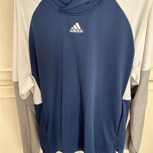 Adidas Navy and Light Gray Pullover